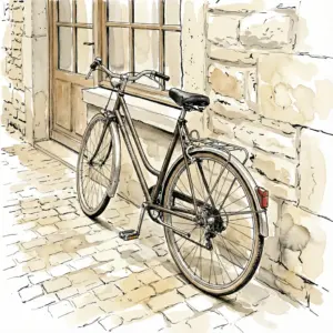 Tintenzeichnung - Beige