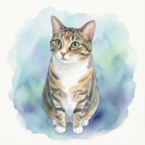 Wasserfarbe Illustration - Kalter Ozean