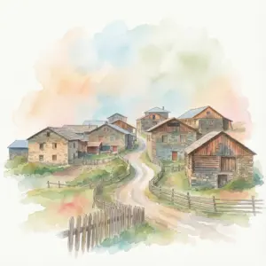 Wasserfarbe Illustration - Future Dusk