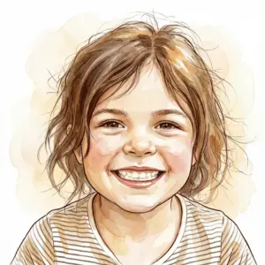 Wasserfarbe Illustration - Sepia