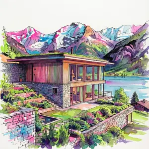 Tintenzeichnung - Neon