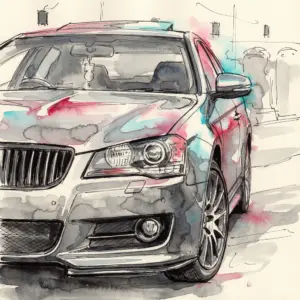 Tintenzeichnung - Elfenbein-Horizonte