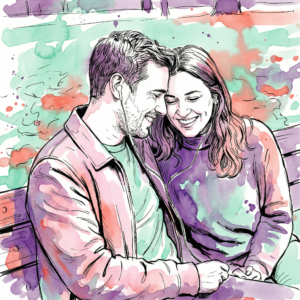 Tintenzeichnung - Zuckerwatte